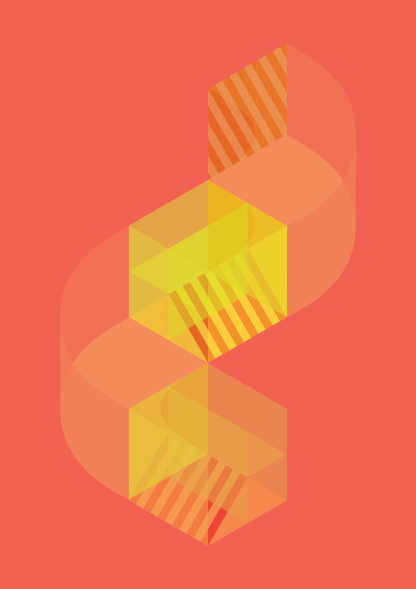 Graphic Cityscapes Giclee Print By David Gill, 12 X 17, S Bend Trap #3, Original Artwork