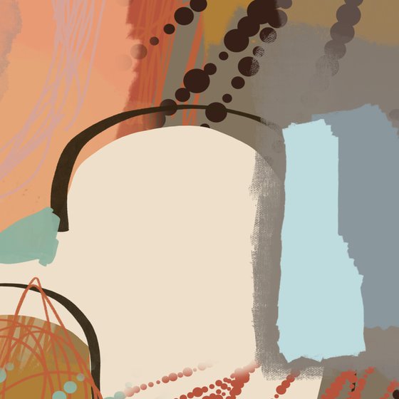 Organic Balance Floral Abstraction