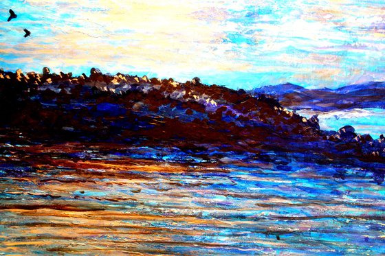 Tarbert morning I ( Large 30" x30" -76cm x 76cm)