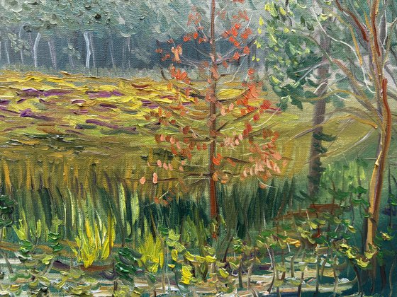 Dutch Forest Clearing. Plein air