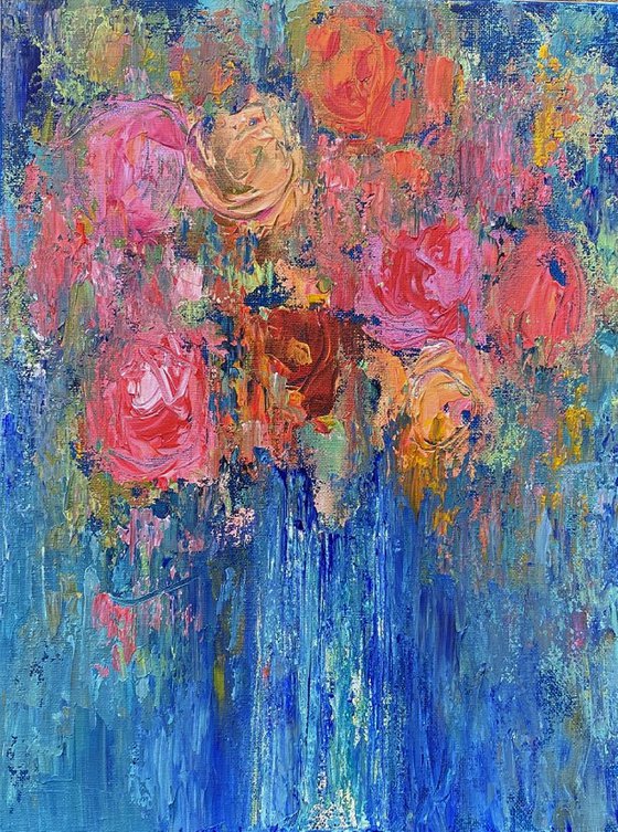 Bouquet on Blue II