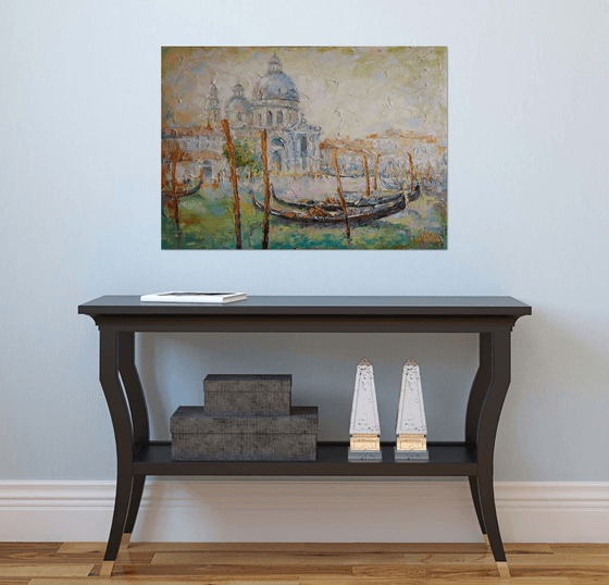 Great views of Venice - italian landscape, venice city scene, original painting