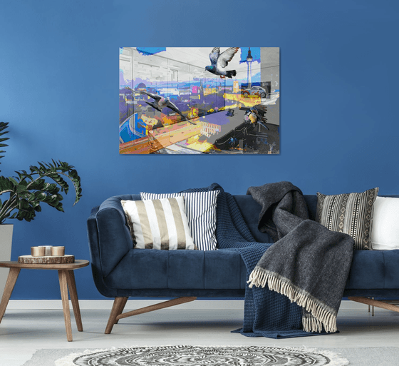 VIEW OF BERLIN | DIGITAL PAINTING GICLÉE ON CANVAS