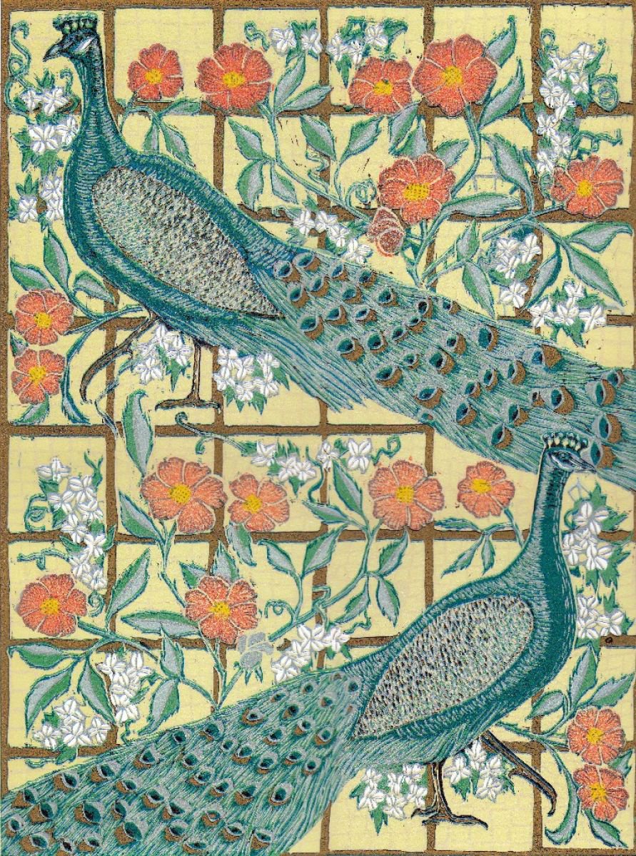 Peacock Trellis by Marian Carter