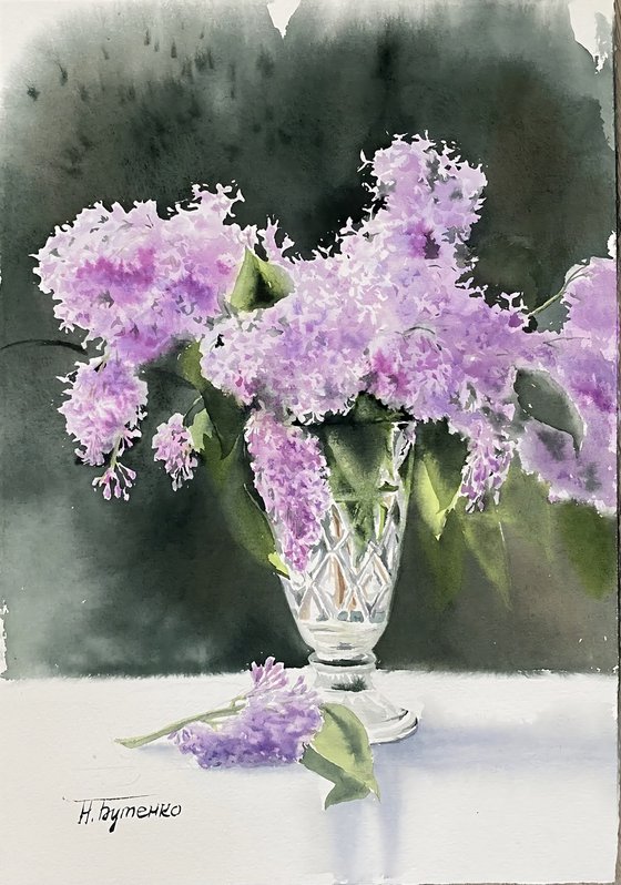 Bouquet of lilacs, flowers