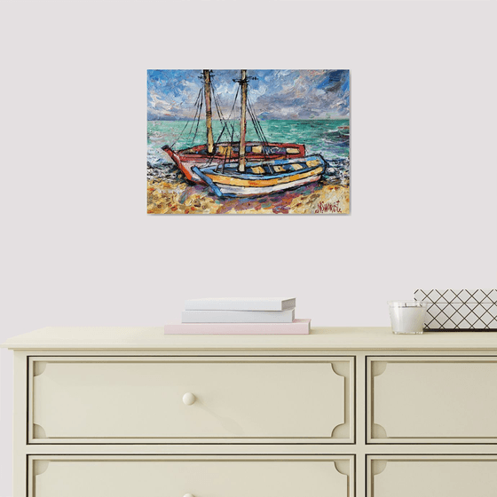 Boats Before the Storm