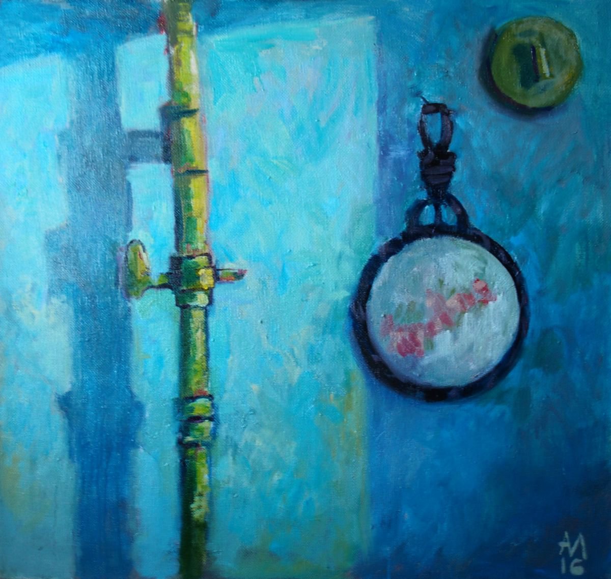 Blue wall by Sasha Makieva