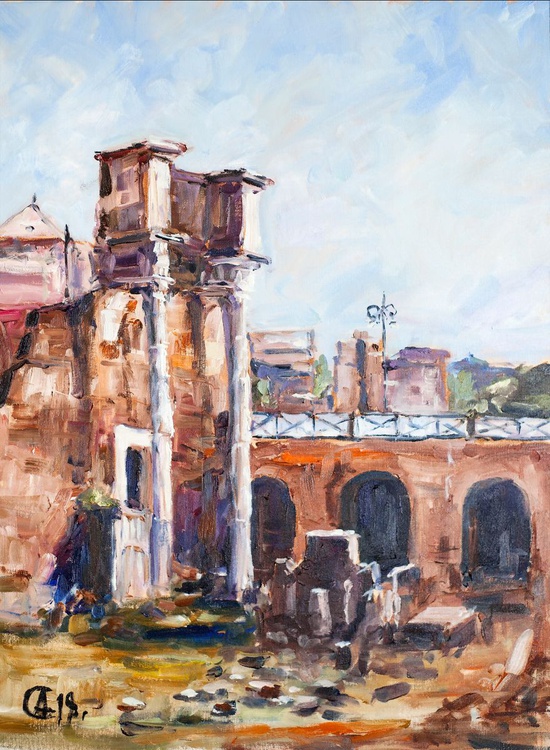 Rome Italy Original Oil Painting Artfinder