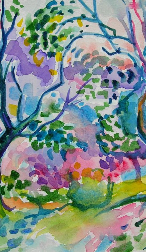 A walk with Matisse - watercolours by Maja Grecic