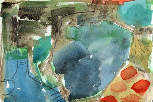 Landscape #10, Pond by Elizabeth Anne Fox