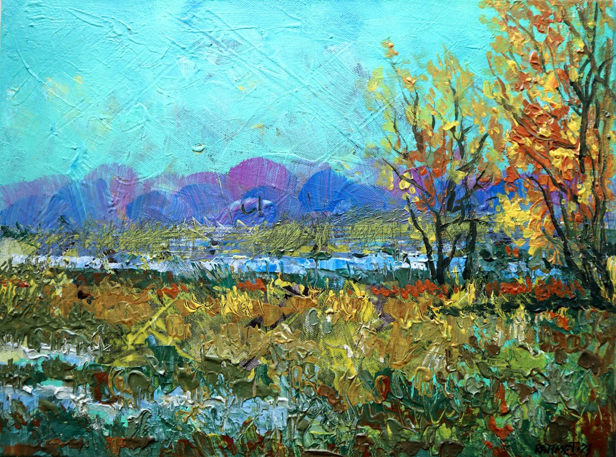 Rakhmet Redzhepov | Original Oil Painting | Autumn Glade | 40 X 30Cm | Artwork For Sale On Artfinder
