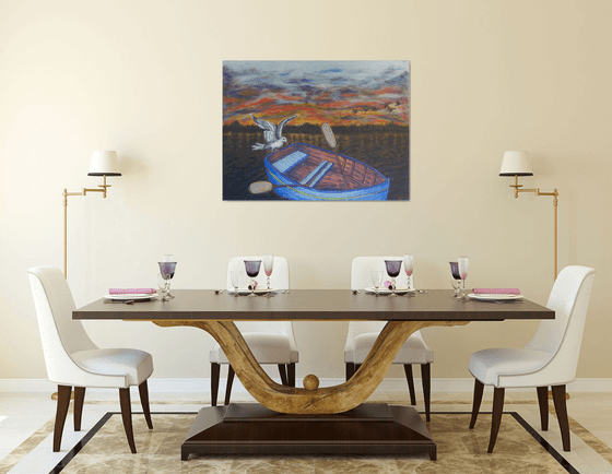 Sunset Over Pelican Lake