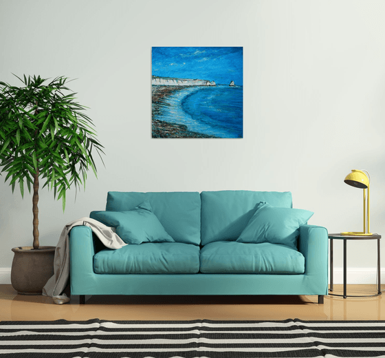 Freshwater Cliffs II ( Large 80 cm x80 cm)