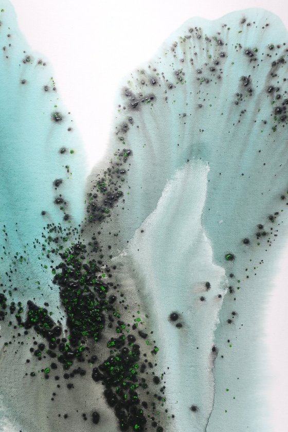 Nature 282— Abstract Organic Teal