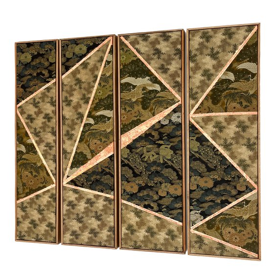 Pine forest Longivety (Kimono Upcycled)