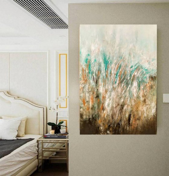 Land 70x100cm Abstract Textured Painting