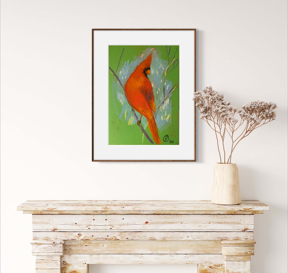 Cardinal bird by Olga Pascari