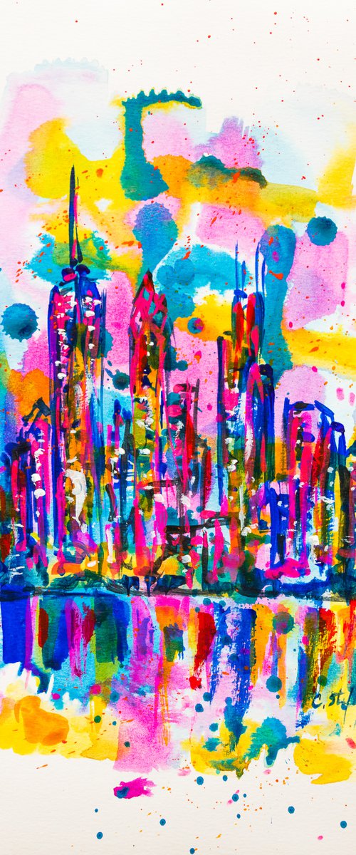 New York Skyline - Limited Edition of 20 by Cristina Stefan