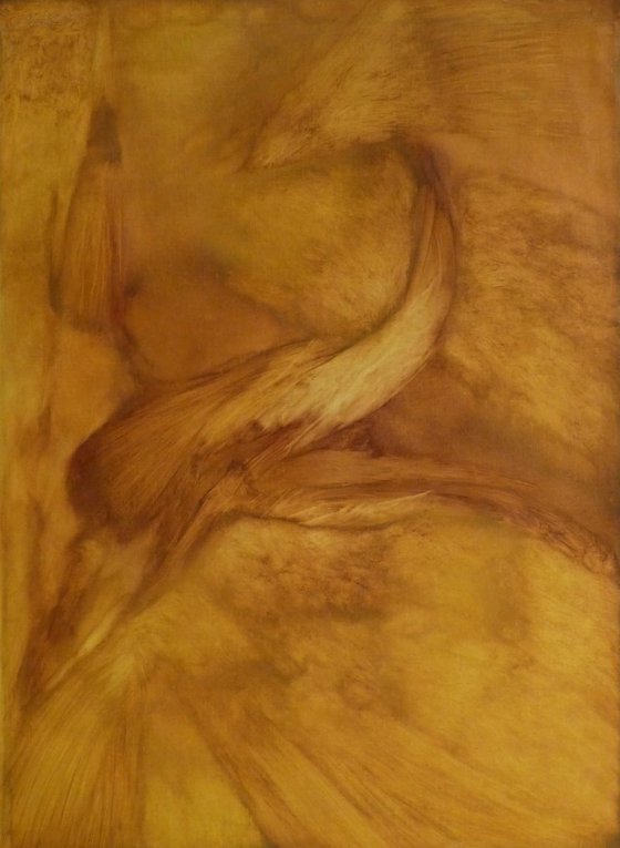 The Flight, oil on canvas, 83x60 cm