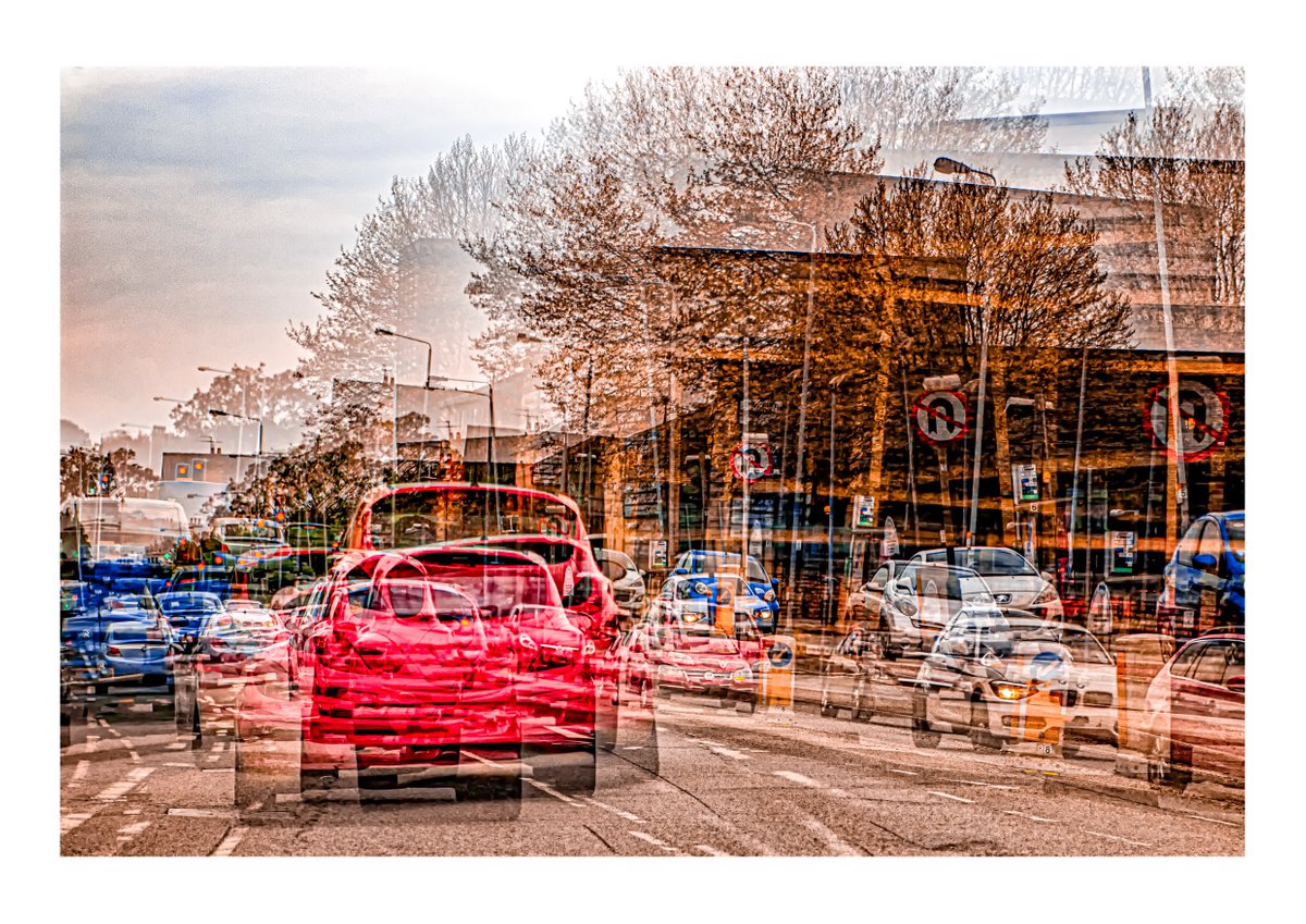 Inner City Streets 8. Abstract street scene. Limited Edition Photography Print #1/15 by Graham Briggs