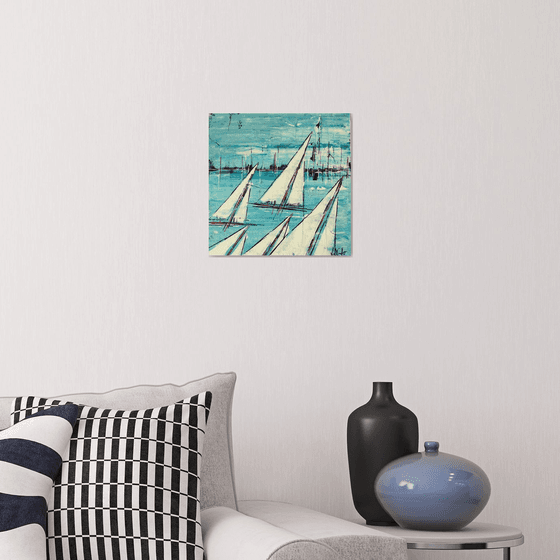 RESERVED - Sailing By  12x12