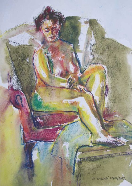 seated nude