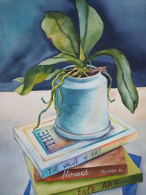 Still life with books