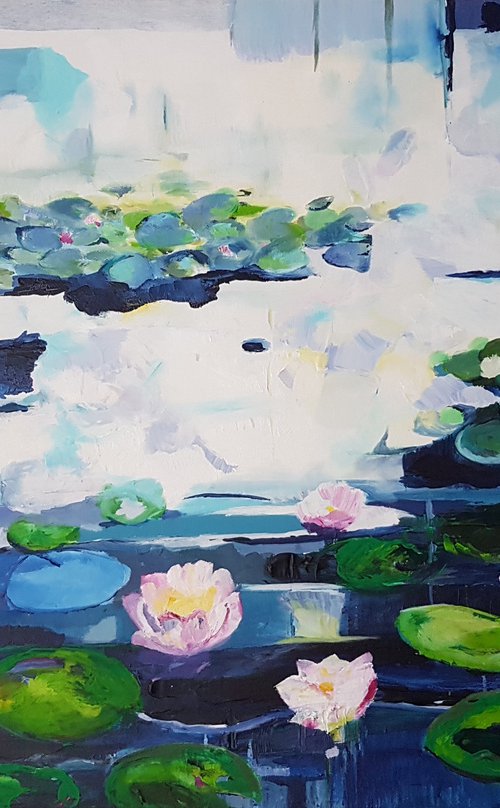 Nympheas: Contemporary Impressionism. (Pardon Monet). by Kathrin Flöge