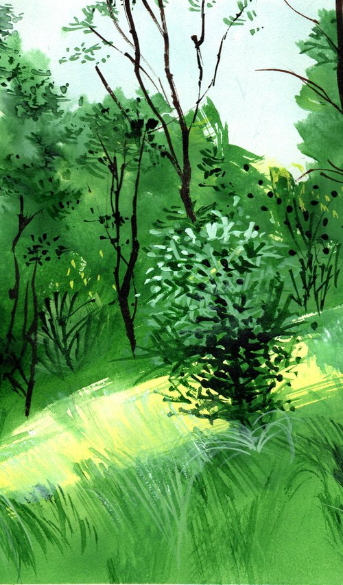 Green Landscape by Anil Nene