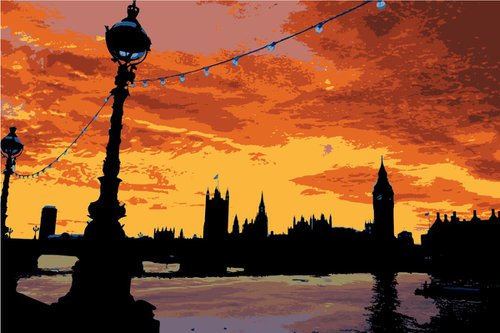 Sunset on the Thames by Keith Dodd