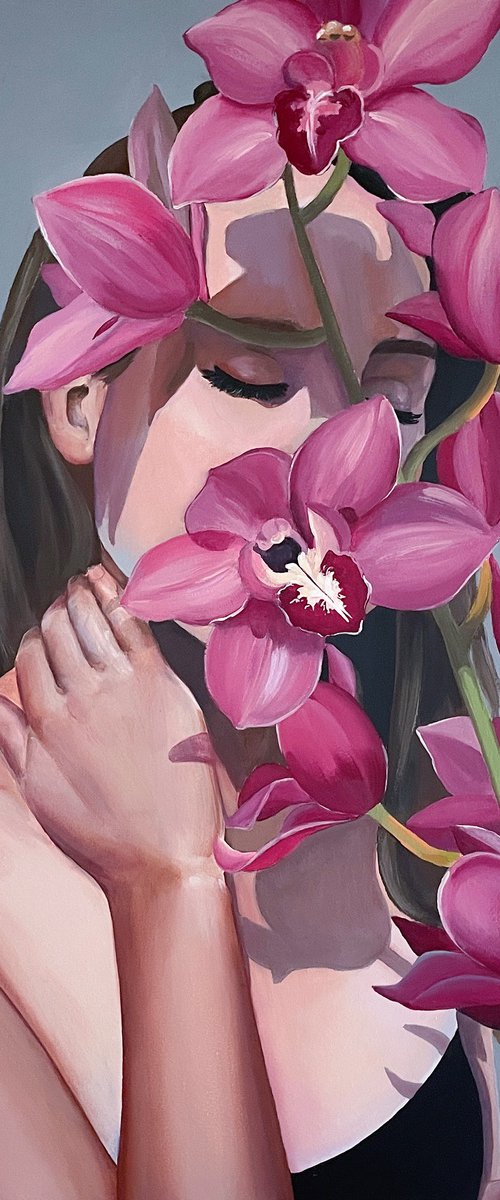 In the shadow of an orchid by Elina Zelena