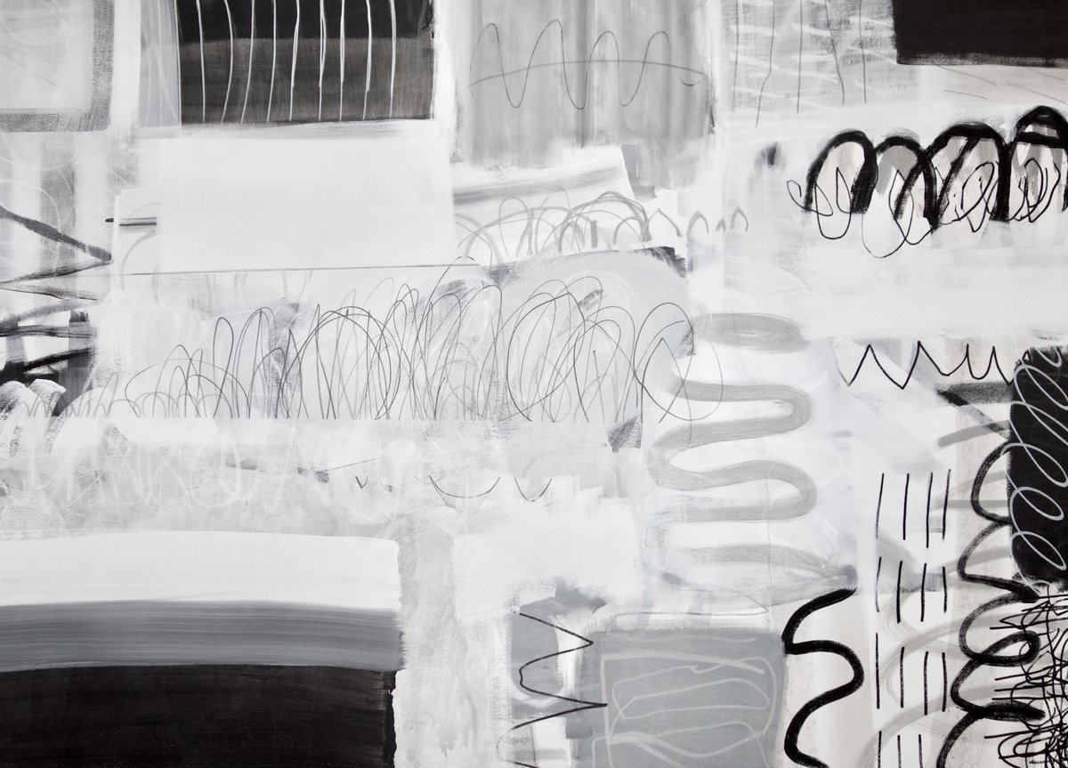 Abstract Acrylic Painting By Michelle Louis, 60 X 40", Upgrade, Original Artwork