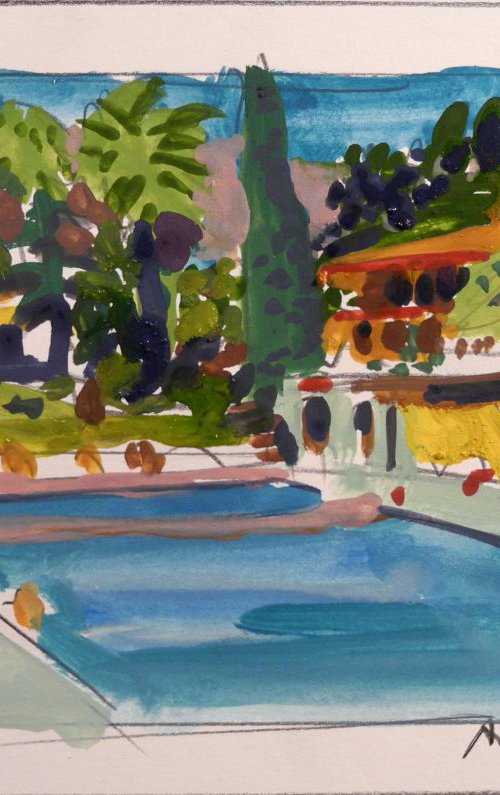 El Mirador Pool- Palm Springs by Stephen Abela