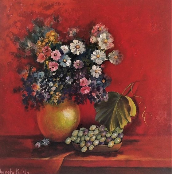 Still Life in Cadmium Red