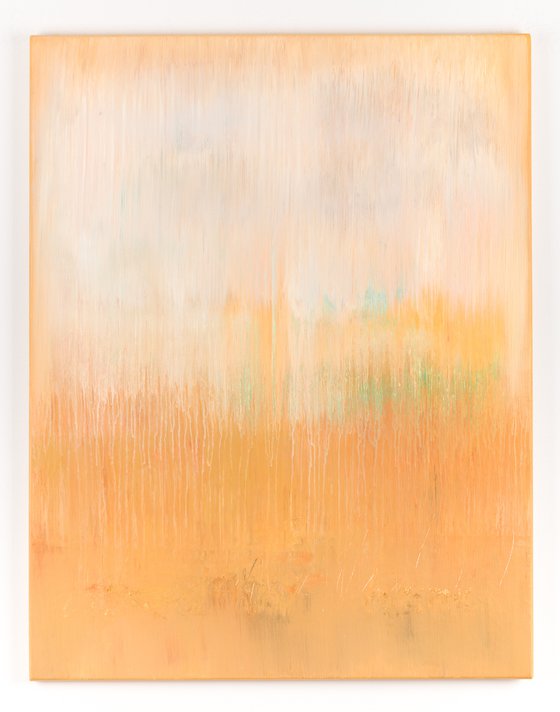 Mustard abstract painting HJ317