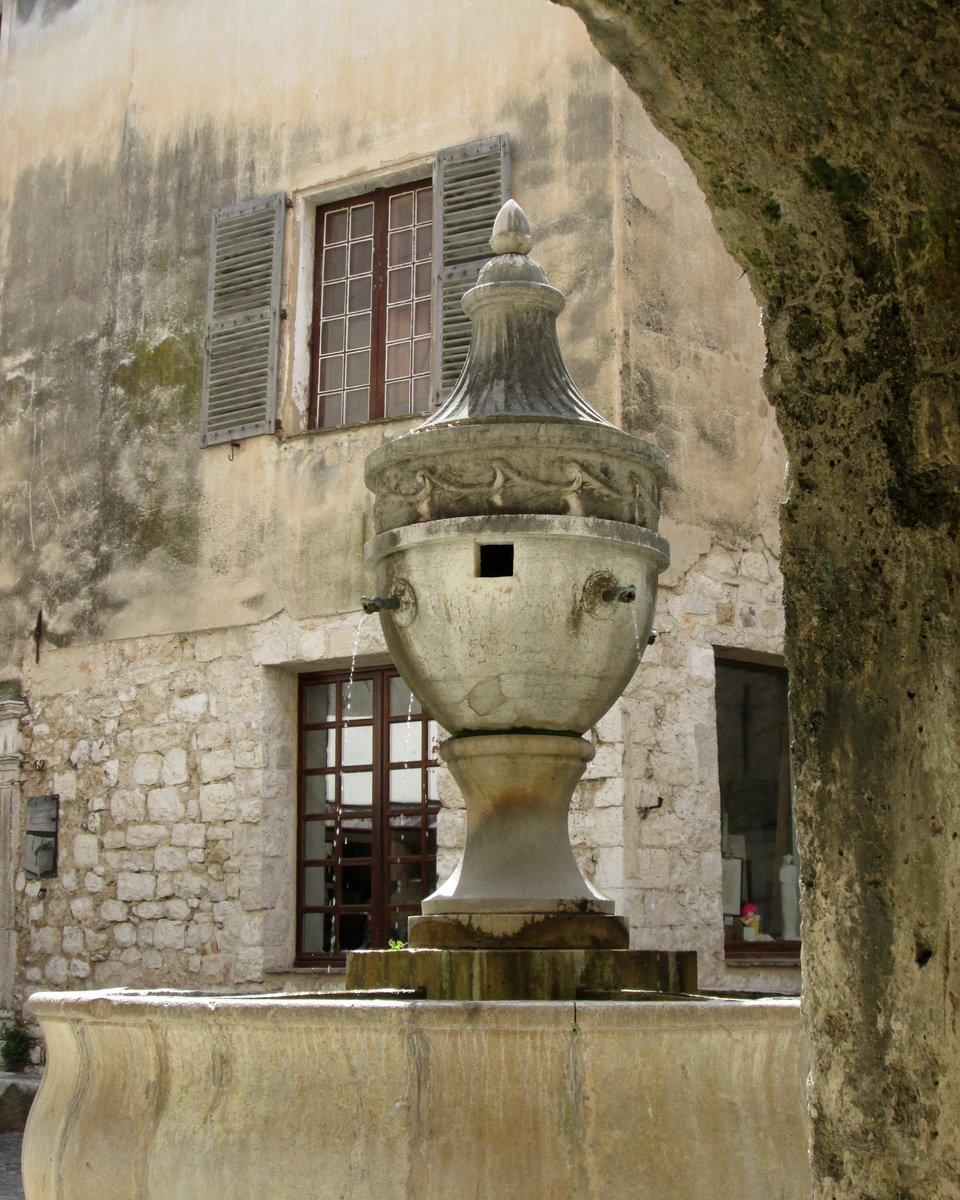 Fountain, St Paul de Vence, France by oconnart