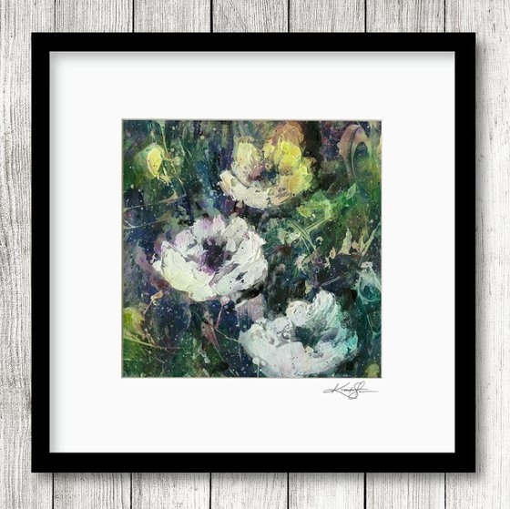 Floral Delight 15 - Textured Floral Abstract Painting by Kathy Morton Stanion
