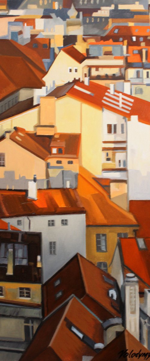 Rooftops of the old city #5 by Volodymyr Melnychuk
