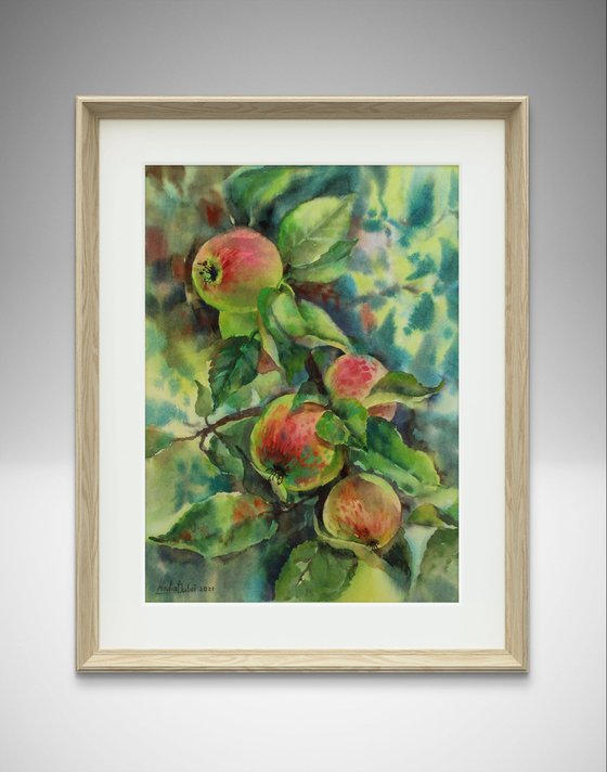 Autumn Apples. Original.