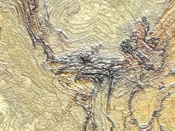 Textura oro y negro