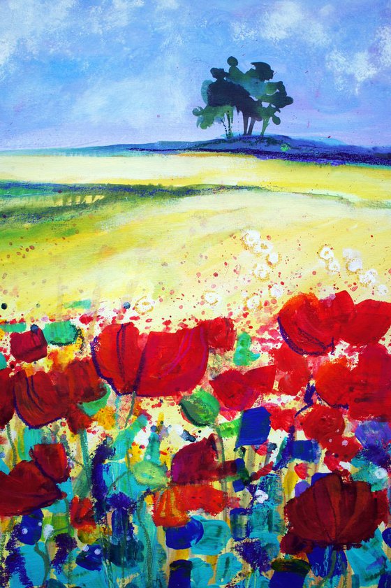 Poppies and Golden Fields