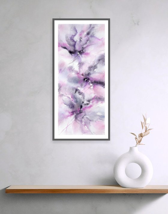 Abstract flower in pink colors