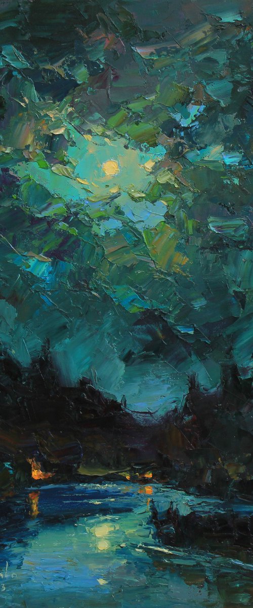 "Night in blue" by Alisa Onipchenko-Cherniakovska
