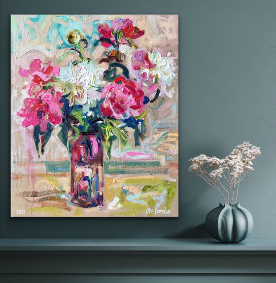 Peonies in a Vase