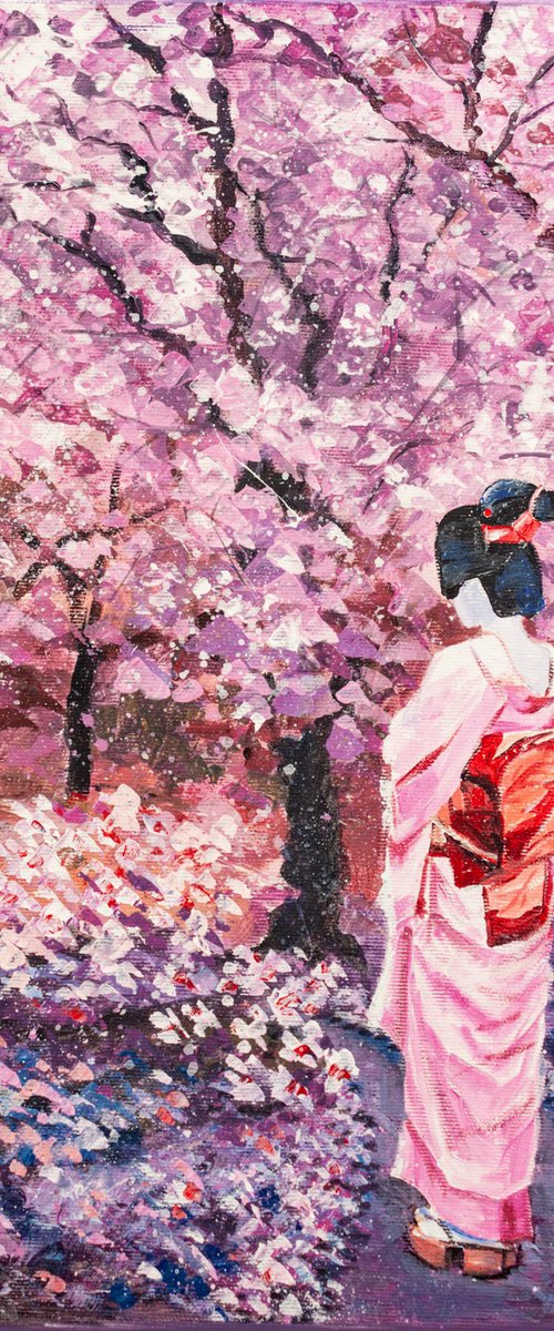 Blooming cherry by Aleksandr Neliubin