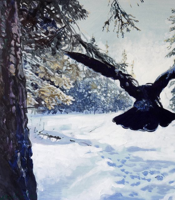 Alarm In The Winter Forest