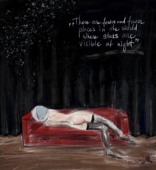 There are fewer and fewer places in the world where stars are visible at night #2 by Anna Polani