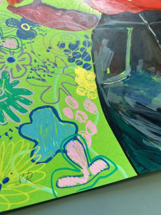 Colorful Woman Floral