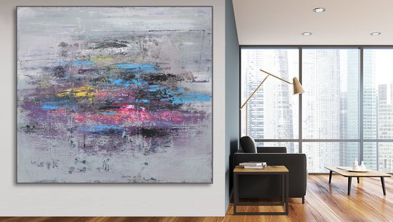 EXTRA LARGE PAINTING 200x180 "New York"
