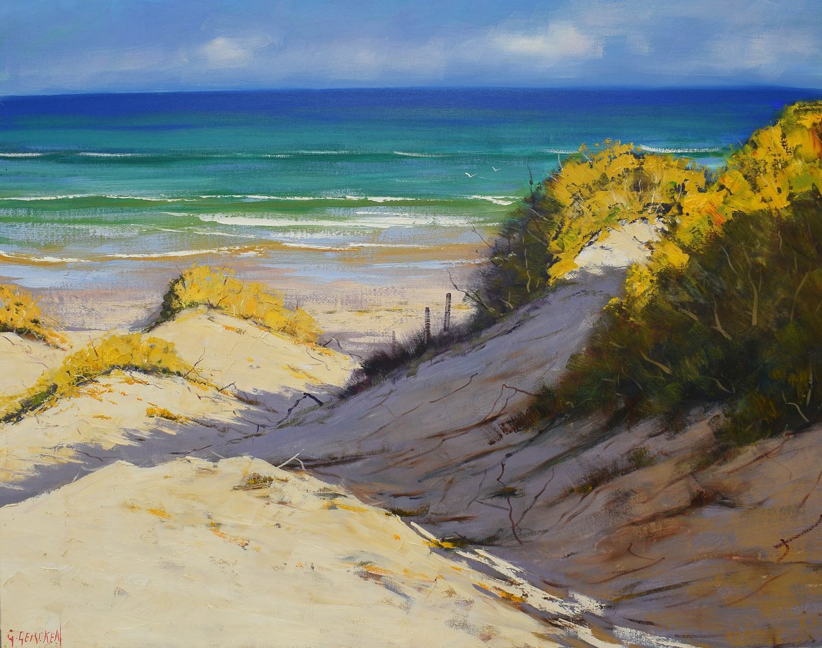View from Dunes to headland, Central Coast by Graham Gercken